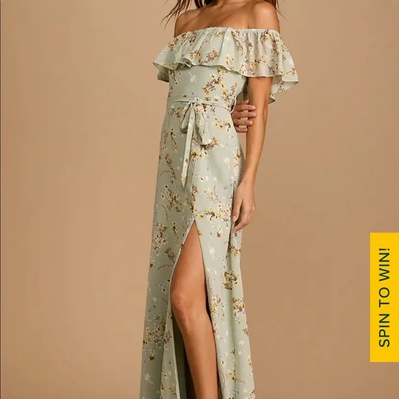 slim fit dress slacks Emerald Dream Evening Dress – The Island Souk main image 0